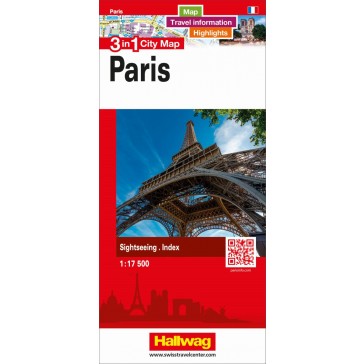 Paris 3 in 1 City Map