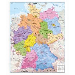 Tyskland, med delstater som kaldes forbundslande