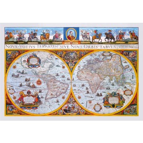 Nova Terrarum Antique Map puzzle wood 1010 pieces