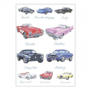 Great American Cars - postkort med amerikanske biler