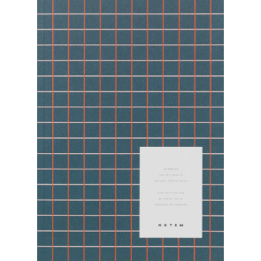 VITA Softcover Notebook - Medium, Dark blue grid