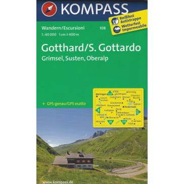 Gotthard/S. Gottardo,  Grimsel, Susten, Oberalp