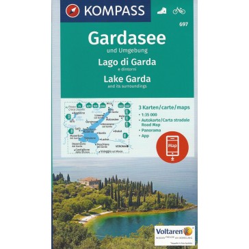 Gardasee und Umgebung, Lago di Garda (3 kort)