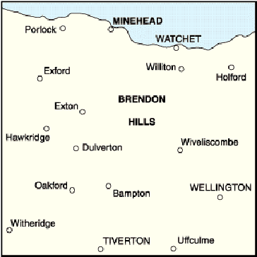 Minehead & Brendon Hills, Dulverton & Tiverton