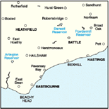 Eastbourne & Hastings, Battle & Heathfield