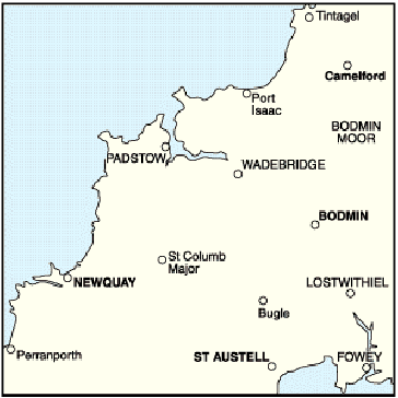 Newquay, Bodmin, Camelford & St Austell