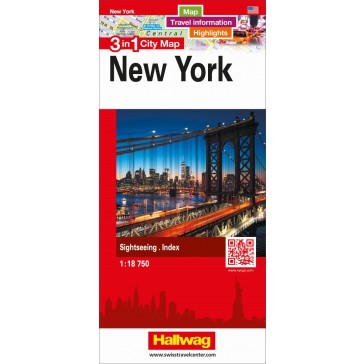 New York 3 in 1 City Map