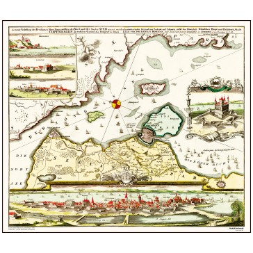 Sundet mellem København og Kronborg - år 1720