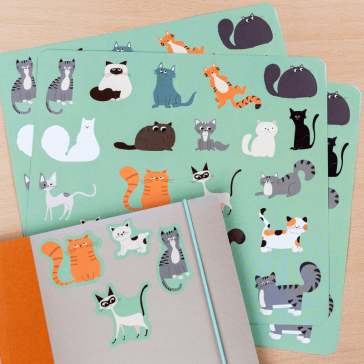 Klistermærker med katte - Nine Lives