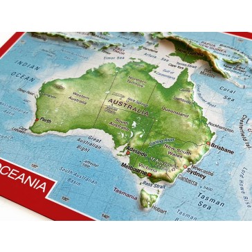 Relief postkort Australien-Oceanien