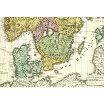 Danmark ved Østersøen med Skånelandene sidst i 1600-tallet
