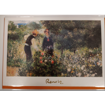 Auguste Renoir postkort - samtale med gartner