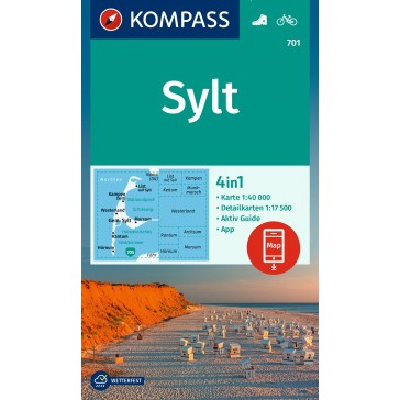 Insel Sylt mit Ortsplänen