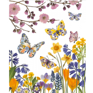 Wild Press postkort med sommerfugle