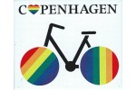 Magnet - Cykel - Rainbow/Copenhagen