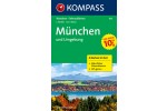 München und Umgebung (2 kort) m/ Naturführer