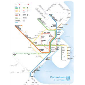 Tog- og metrokort over København
