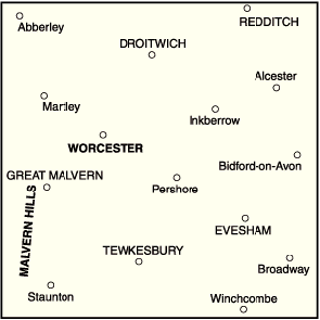 Worcester & The Malverns, Evesham & Tewkesbury
