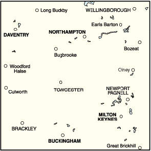 Northampton & Milton Keynes, Buckingham & Daventry