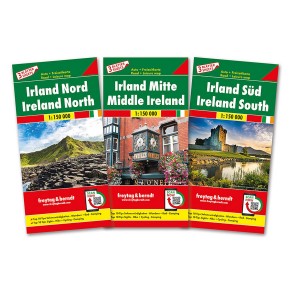 Ireland North/Middle/South (3 kort)