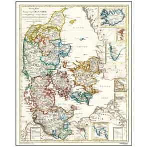 Danmark med oversøiske besiddelser - år 1837