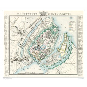 Kjøbenhavn med forstæder - år 1848