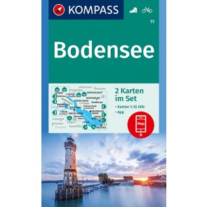 Bodensee (2 kort) m/ Naturführer