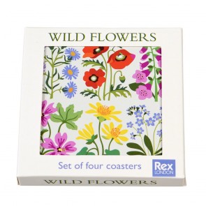 Mini-bordskåner med blomstermotiv - wild flowers coasters