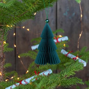 Julepynt til ophæng - grønt juletræ