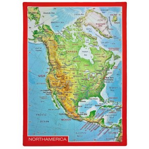 Relief postkort Nordamerika