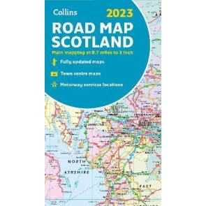 Collins Road Map Scotland 2025
