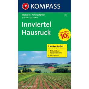 Innviertel, Hausruck (2 kort) m/ Naturführer