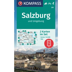Salzburg und Umgebung (2 kort)