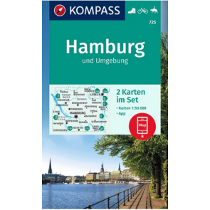 Hamburg und Umgebung (2 kort) m/Naturführer