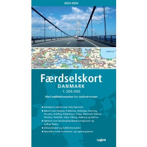 Færdselskort Danmark 2023/2024