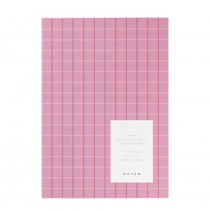 VITA Softcover Notebook - Medium, Rose grid