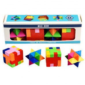 Wild Bear Four 30 Puzzle Erasers