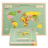 World Map puslespil med 1000 brikker